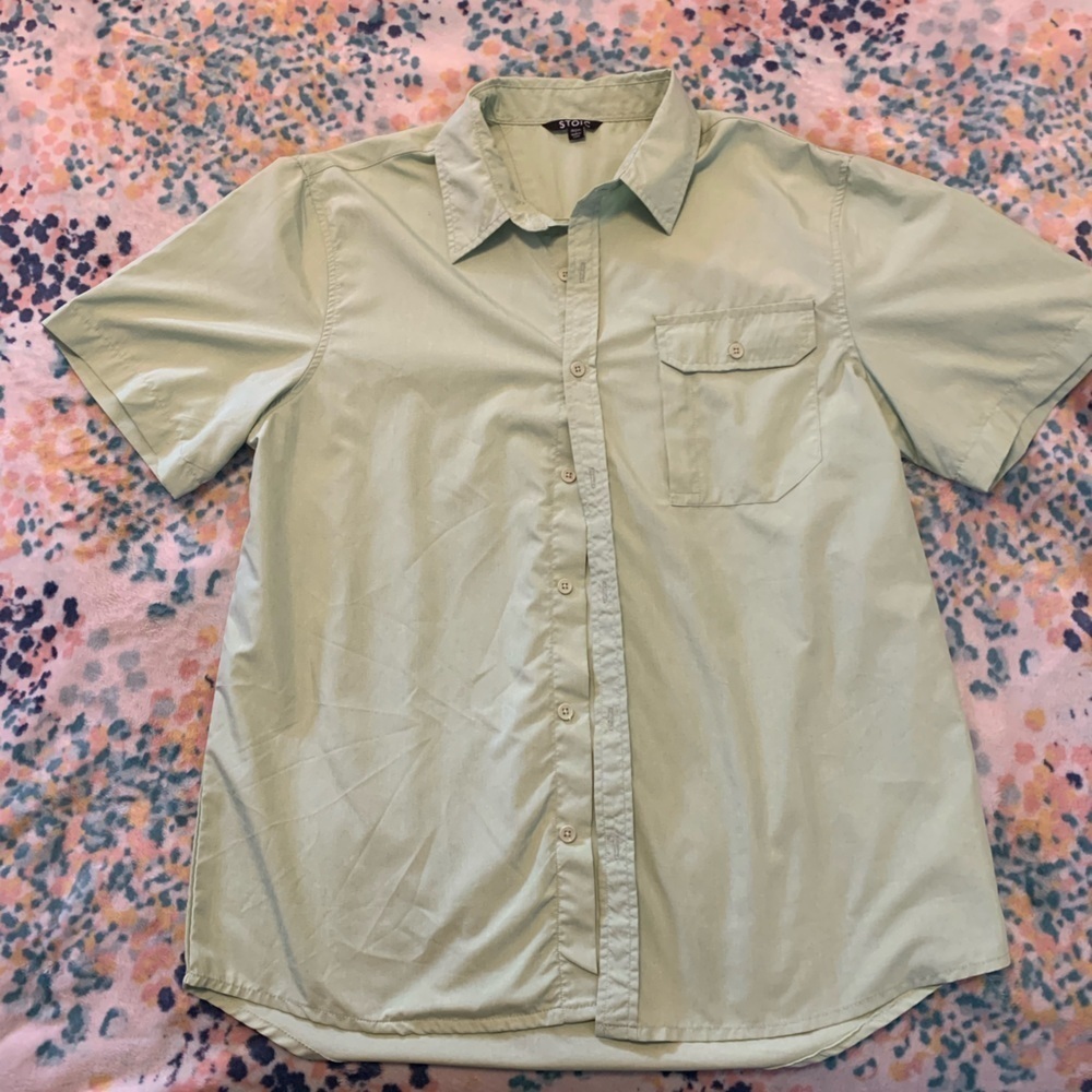 Stoic Adventure Performance Button Up Short Sleeve size Medium men’s